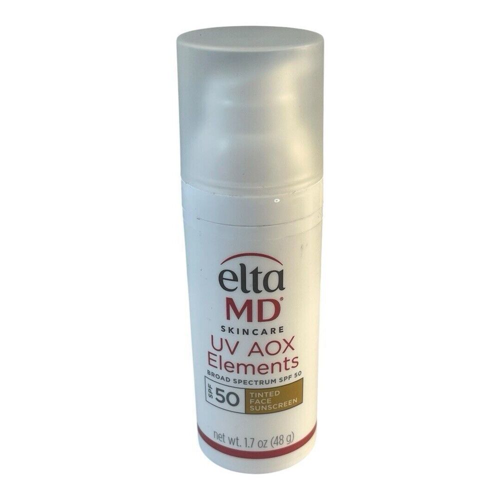 Elta MD UV AOX Elements Broad Spectrum SPF 50 Tinted 1.7oz NEW NO BOX 11/2025